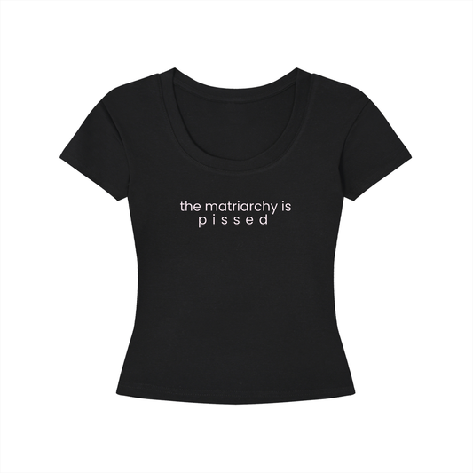 the matriarchy is pissed | Women's Longline Slim-Fit T-Shirt