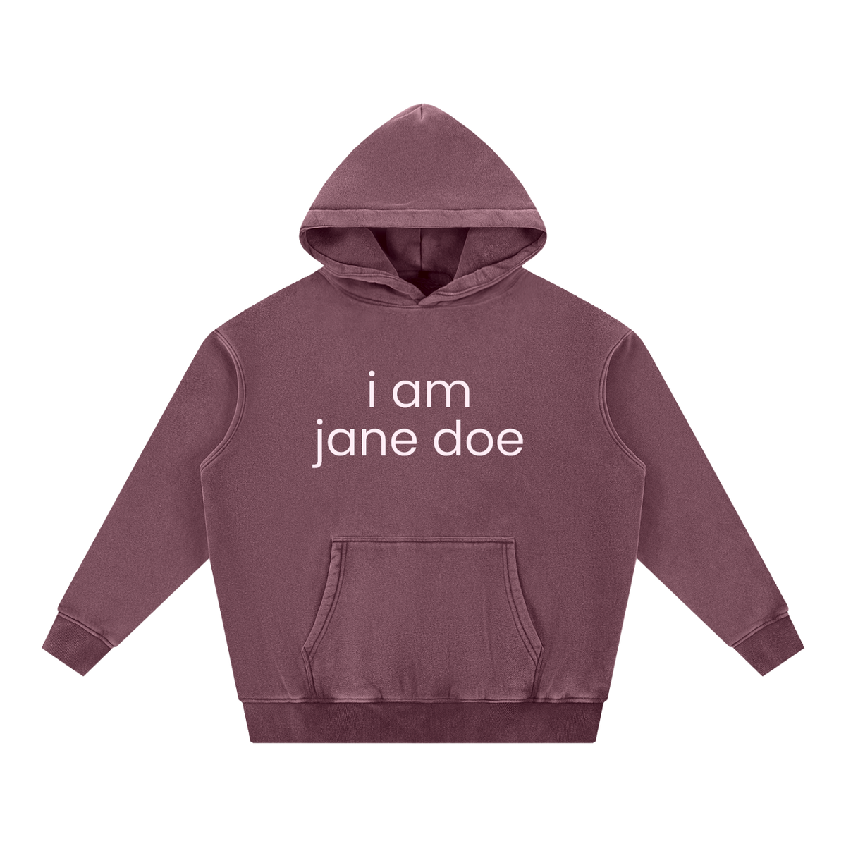 i am jane doe | Unisex Snow Wash Fleece Oversize Hoodie